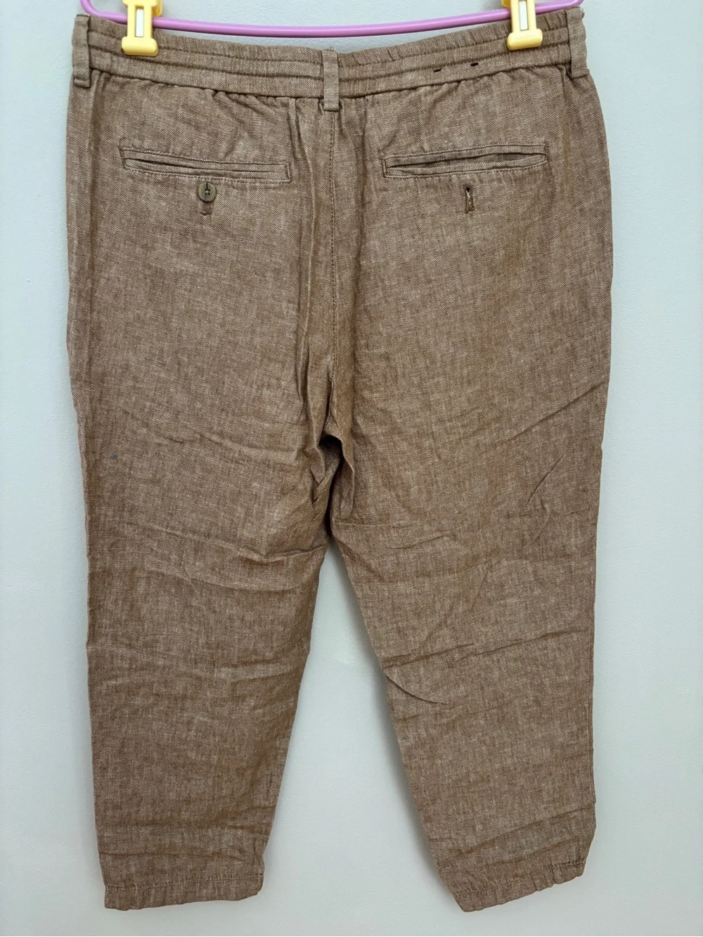 Banana Republic Mason Athletic Tapered Casual Linen-Blend Pant
